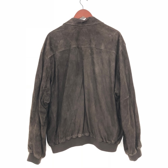 [Golden Bear] VTG Mens Suede Leather Bomber Jacket - Picture 2 of 8